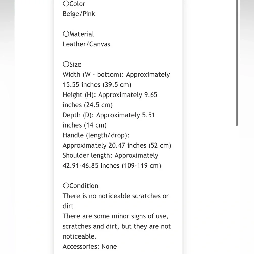 Gucci Beige and Pink Signature Tote - Picture 8 of 8